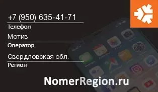 Кто звонил с 9506354171 - регион и оператор